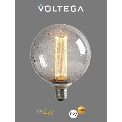 Лампа светодиодная Loft Led G125FC1978 4Вт 1800К E27 Voltega 8569