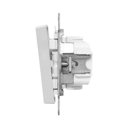 Выключатель кнопочный 2-кл. СП Эпика механизм алюм. EKF UP1-SWA-23