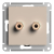 Аудиорозетка двойная AtlasDesign песочн. SE ATN001287 Аудиорозетка двойная AtlasDesign песочн. SE ATN001287