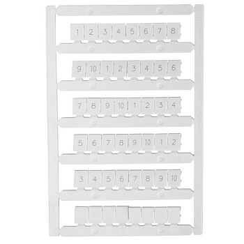 Маркировка для лазерной печати "1-10" OptiClip MC8/H/1-10 КЭАЗ 332720