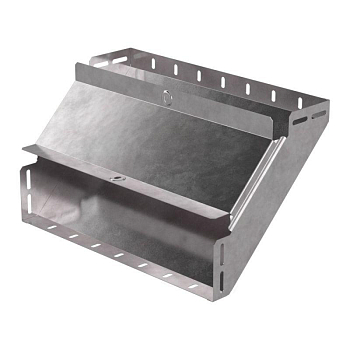 Угол для лотка вертикальный внутренний 90град. 400х100 Стандарт с крышкой Промрукав PR16.0603