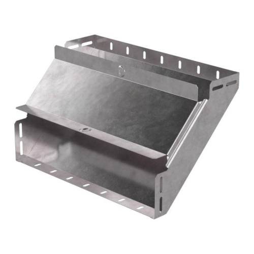 Угол для лотка вертикальный внутренний 90град. 400х100 Стандарт с крышкой Промрукав PR16.0603