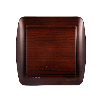 Выключатель 1-кл. ОП Demet 10А IP20 с подсветкой маун LEZARD 711-0400-111