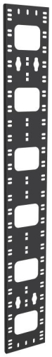 Органайзер кабельный вертикальный 150х12мм 24U черн. ITK CO05-15024-R