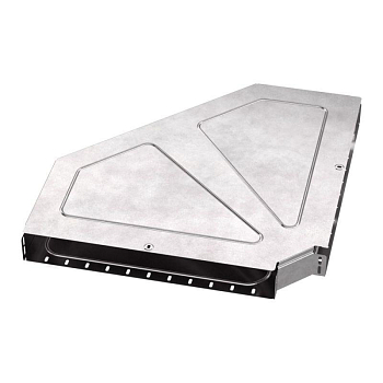 Угол горизонтальный внутренний 90град. 600х80 с крышкой Стандарт Промрукав PR16.0629