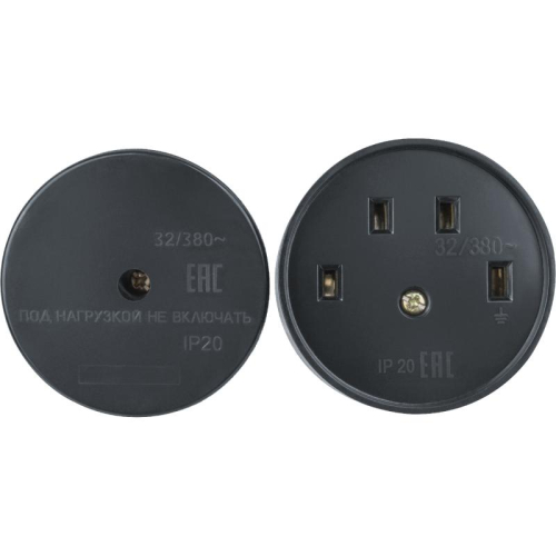 Розетка 14 349 NCA-C04-32A-380-BL IP20 черн. Navigator 14349