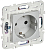 Розетка SKANDY 16А с заземл. защ. штроки б/к SK-R06S серебр. IEK SK-R14-16-1-K23