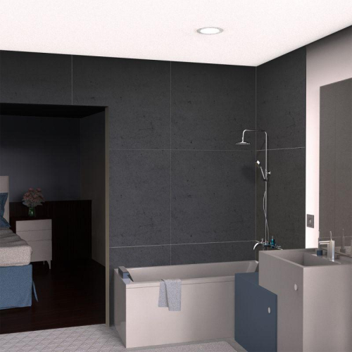 Светильник светодиодный Basic Downlight 7Вт 4000К IP54 560лм 185-250В 95х45 круг бел. GAUSS 9033420207