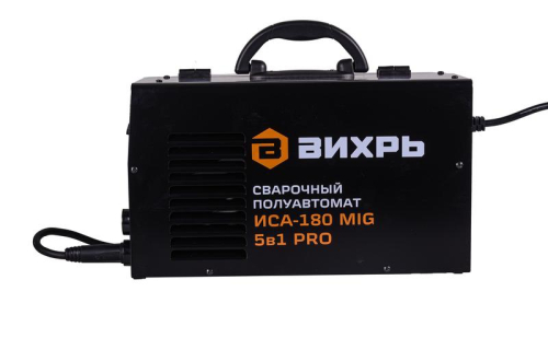 Инвертор сварочный полуавтомат. ИСА-180 MIG 5в1 PRO Вихрь 65/184