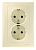 Розетка 2-м СП Sedna 16А IP20 250В с заземл. без защ. шторок беж. SchE SDN3000647