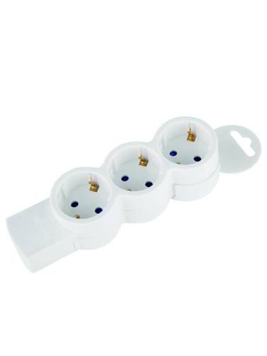 Колодка розеточная 3 гнезда с заземлением Quick Fix (быстрое подключение) 3680Вт Duwi 32017 5