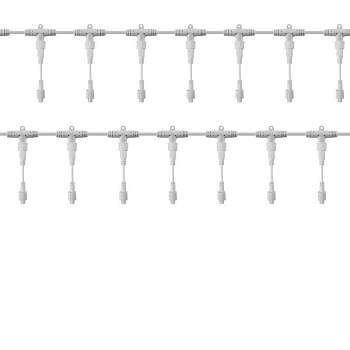 Разветвитель-шина для уличных гирлянд Professional (1 вход 20 выходов) бел. ПВХ Neon-Night 315-407