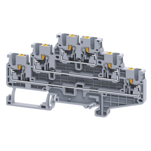 Клемма 3х-ярусная push-in OptiClip CP3L-2.5-3L-I сер. КЭАЗ 331867