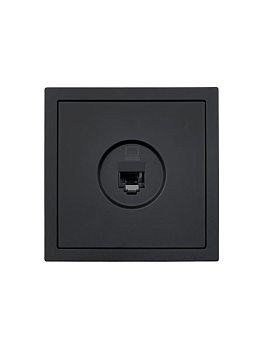 Розетка компьютерная 1-мест. СП ZIMA IP20 черн. бархат LEZARD 704-4288-139