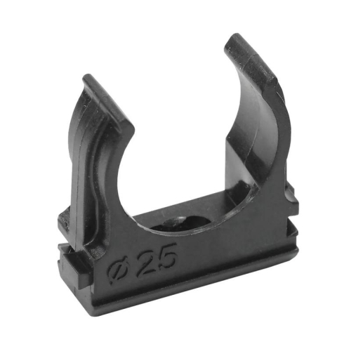 Крепеж-клипса для труб d25мм черн. (уп.100шт) TOKOV ELECTRIC TKE-LC-25-C05/100
