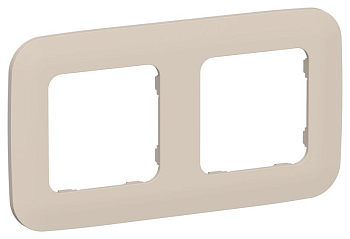 Рамка 2-м СП FLITE РУ-2-А-ФлЛ льняной IEK FI-M22-31-20-K88