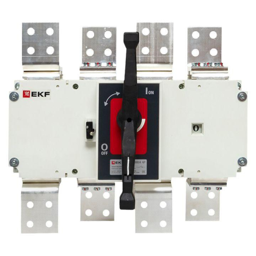 Рубильник-выключатель 4п 2000А с рукояткой управления для прямой установки PowerSwitch EKF psds-2000-4