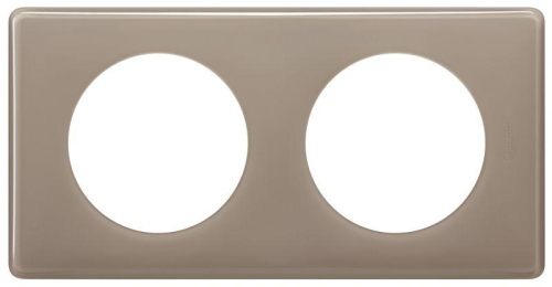 Рамка 2-м Celiane кофейн. глянец Leg 066612