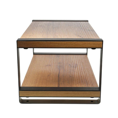 Полка-органайзер для кухни двухъярусная дуб Вотан черн. Rexant 38-0677