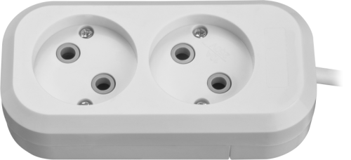 Удлинитель 2х5м без заземл. 10А IP20 90505 OPE-S-02-500-X-2х1 ОНЛАЙТ 90505