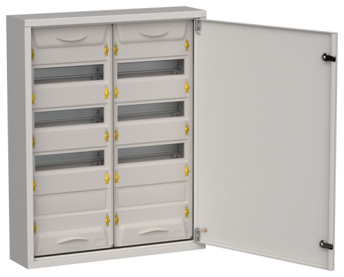 Корпус ЩРн-96 (2х48) TITAN 5 710х570х140 IP31 метал. сер. IEK TI5-50-N-2X048-31-7035