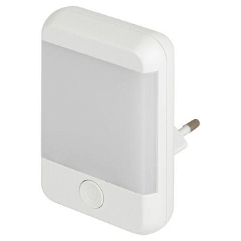 Светильник светодиодный NN-624-SW-W ночник в розетку с выключателем бел. ЭРА Б0057214