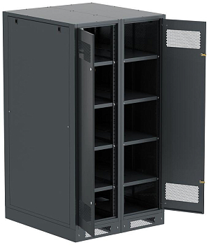 Шкаф LINEA B (пустой) 1700х900мм дверь двустворч. метал. черн. ITK LB05-17H99-2M