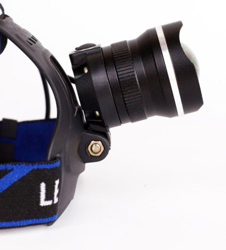 Фонарь аккумуляторный налобный LED5337 3.7В 1LED 5Вт фокус 2 ак. 3 режима USB бокс черн. Ultraflash 15016