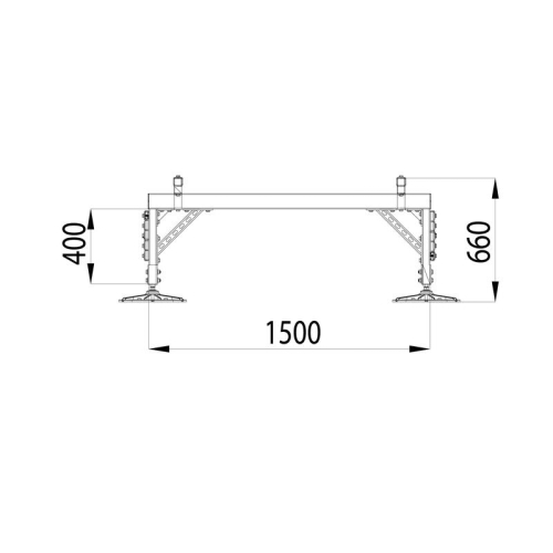 Конструкция опорная для установки оборудования TECHNORAPTOR FOOT 1500х5000 KM-TR-F-SSEI-1500-5000 КМ TR0038
