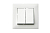 Выключатель 2-клав. Karea RIZZ бел. Makel 88001003