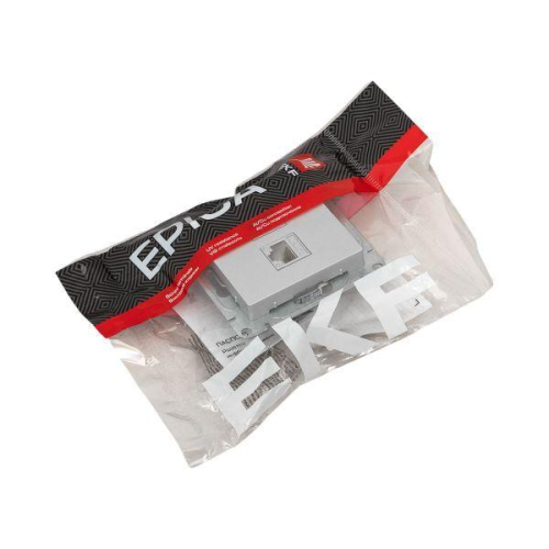 Розетка СП Эпика HDMI + RJ45 кат.5 механизм алюм. EKF UP1-SOA-HDMI+RJ45