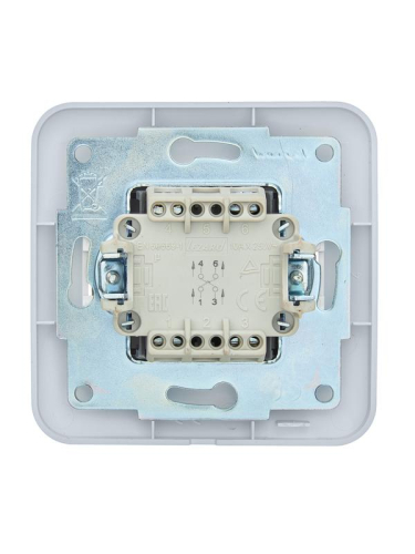 Выключатель промежуточный 1-кл.СП ASTI 10А IP20 в сборе бел. LEZARD 7081-0202-107