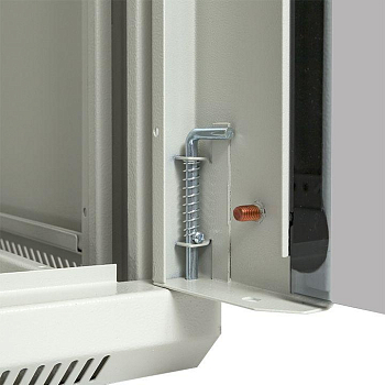 Шкаф настенный 19дюйм TERACOM PRO 15U 600600мм дверь стеклянная с замком-ручкой сер. EKF TRP-WLL-1566-40G