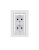 Розетка 2-я Karea RIZZ с заземл. бел. Makel 88001082