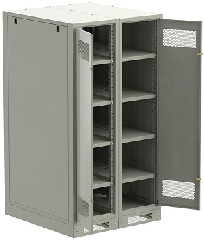 Шкаф LINEA B (пустой) 1700х900мм дверь двустворч. метал. сер. ITK LB35-17H99-2M