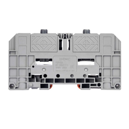 Клемма проходная болтовой зажим 2 точки подключения 120кв.мм сер. DKC FER-120