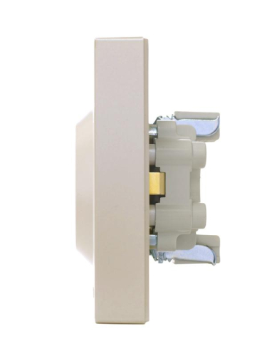 Розетка 2-м СП VESNA с заземл. ПБТ жемчужно-бел. перламутр LEZARD 742-3000-127B