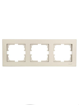 Рамка 3-местн. горизонт. VESNA титан LEZARD 742-3700-148