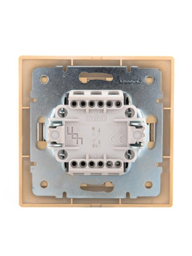 Выключатель 1-кл. Mira ясень LEZARD 701-4747-100