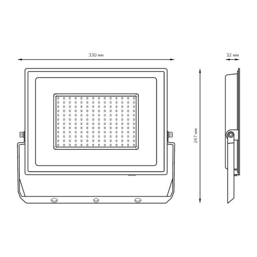 Прожектор светодиодный Elementary 150Вт IP65 6500К 12750лм PROMO G3 черн. GAUSS 613100150P