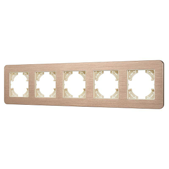 Рамка 5-м FRM-AKIRY-AL-5-GD алюм. Arlight 049736