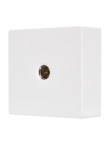 Розетка оконечная TV 1-м ОП LETO бел. LEZARD 752-0200-130