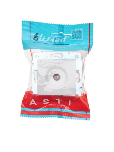 Розетка телевизионная оконечная TV СП ASTI IP20 механизм бел. LEZARD 7081-0288-130