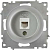 Механизм розетки телеф. 1-м СП Florence 1xRJ11 сер. 1E20601302 OneKeyElectro 2172838
