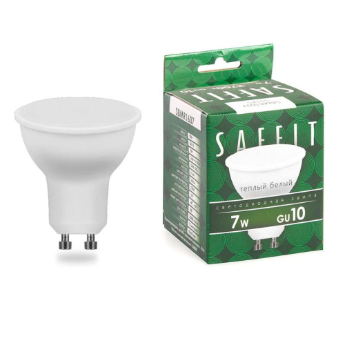 Лампа светодиодная SBMR1607 7Вт MR16 2700К GU10 230В SAFFIT 55145