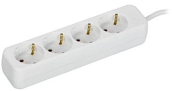 Удлинитель 4х3м 10А У04 ПВС 3х1 бел. UMA IEK UM-YP10-10-04-03-Z-K01