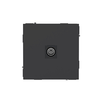 Розетка телевизионная одиночная TV KANT черн. уголь DKC 7012503