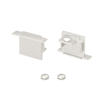 Заглушка SL-LINE-3523 WHITE глухая металл (комплект) Arlight 043123