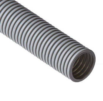 Труба гофрированная ПВХ тяжелая d50мм без протяжки сер. (уп.15м) Ruvinil 15010