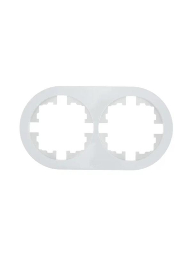 Рамка 2-м OSEN горизонт. круглая бел. LEZARD 744-0200-147